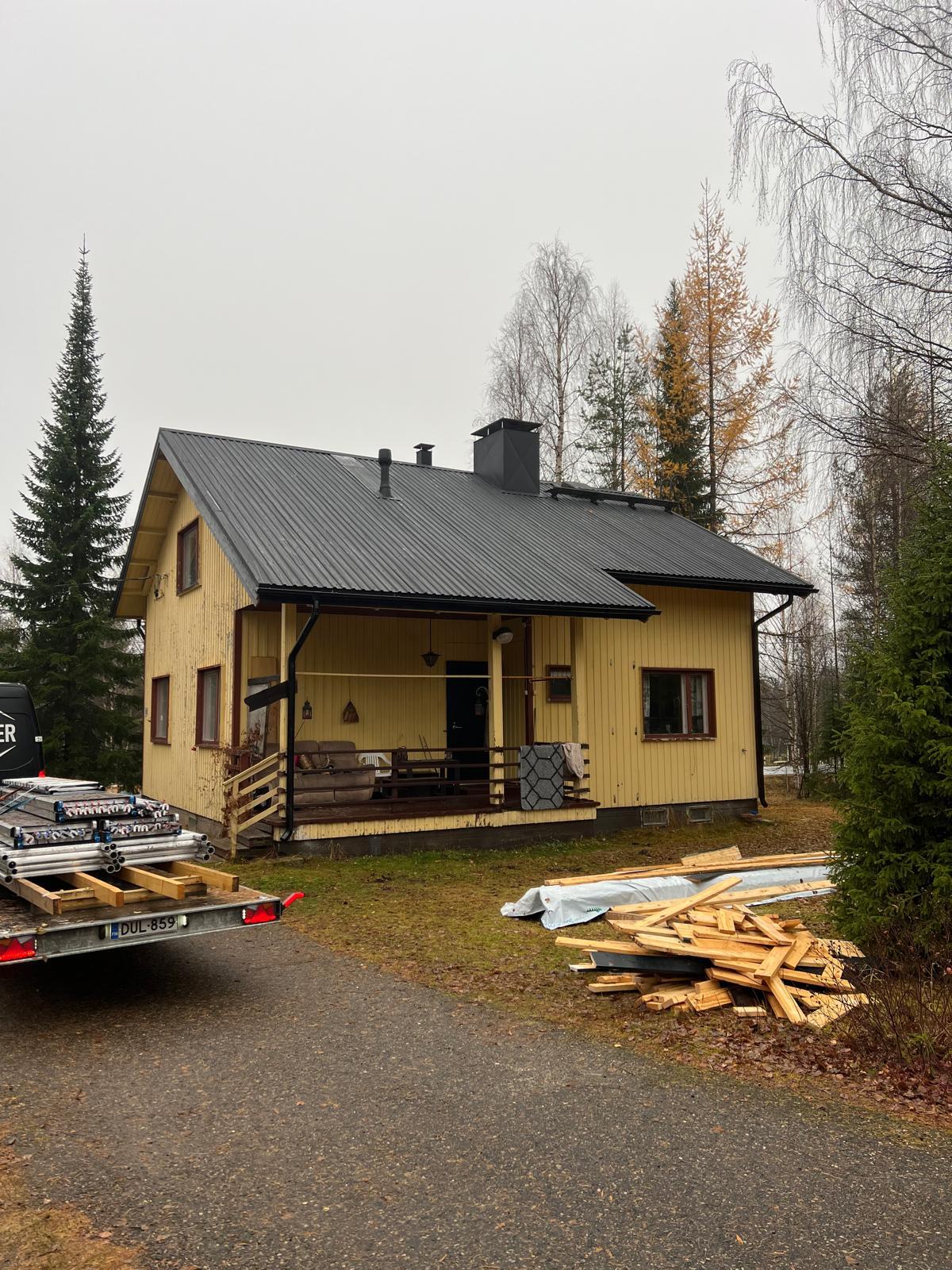 Peltikattoremontti kesken – Kainuu